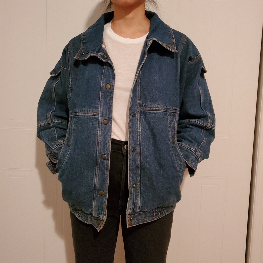 90s Vintage Lined Jeans Jacket